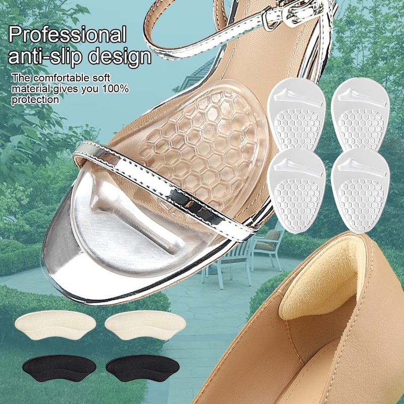 mickee Metatarsal Pads for Women, Ball of Foot Cushions, Heel Inserts Pads for Pain Relief in Shoes, No Slip Heel Grips Liners Shoe Pads - Image 2